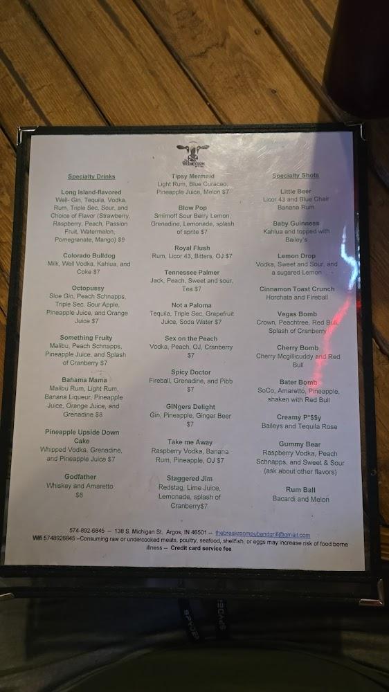 The Breakroom Pub and Grill Menu image 4
